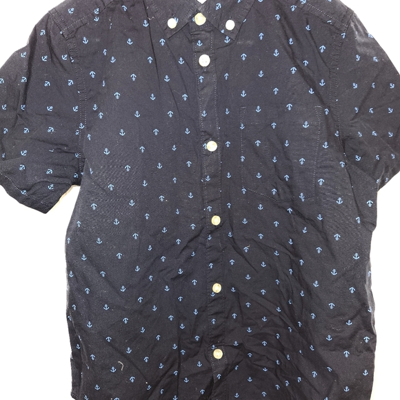 Amazon Essentials Boys Button Down Shirt With Anchors Size 10 L. - Picture 3 of 7